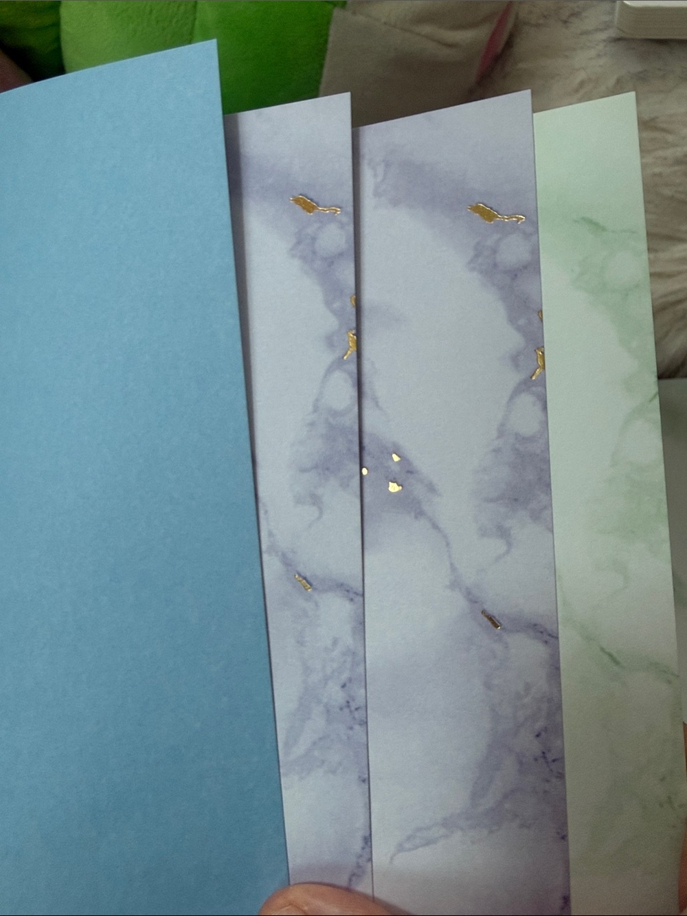 Marble Print Journal Covers in Blue, Lavender & Mint NOT FOR SALE